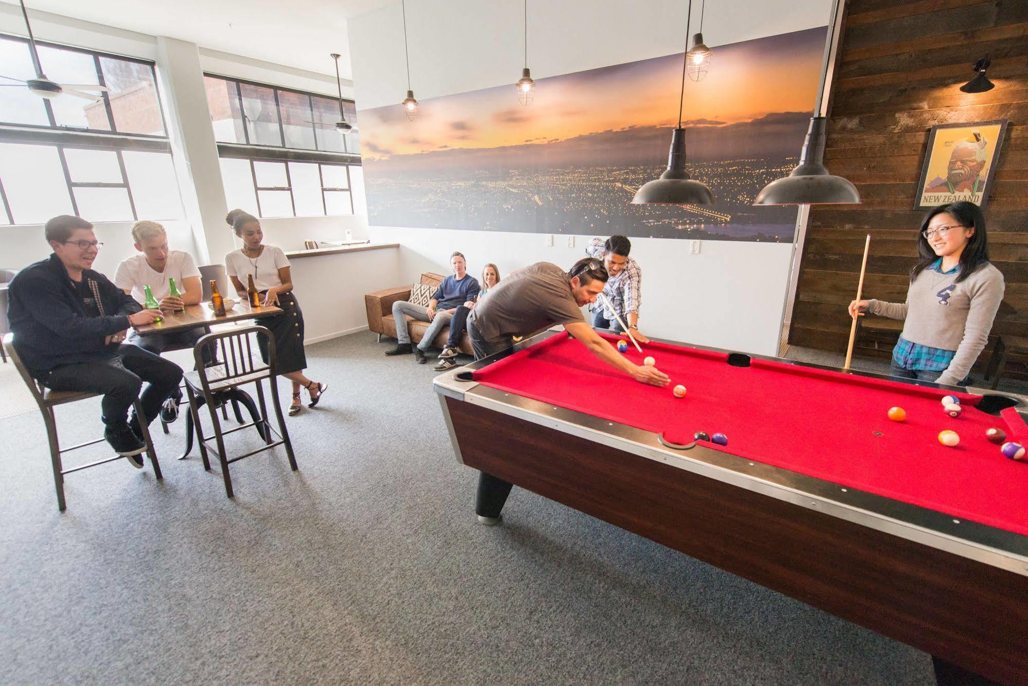 Хостел Urbanz Крайстчерч Екстер'єр фото The pool table at the company headquarters